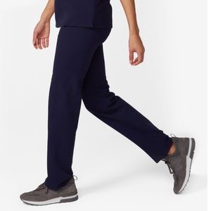 FIGS scrub pants, navy straight-leg